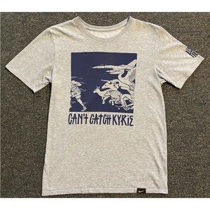 Nike Dri-Fit Can’t Catch Kyrie Short Sleeve Gray T-Shirt - SMALL - Kyrie Irving.